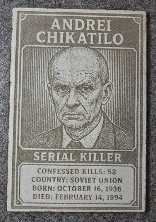 Degen Design Serial Killer Collector Card #6 – Andrei Chikatilo