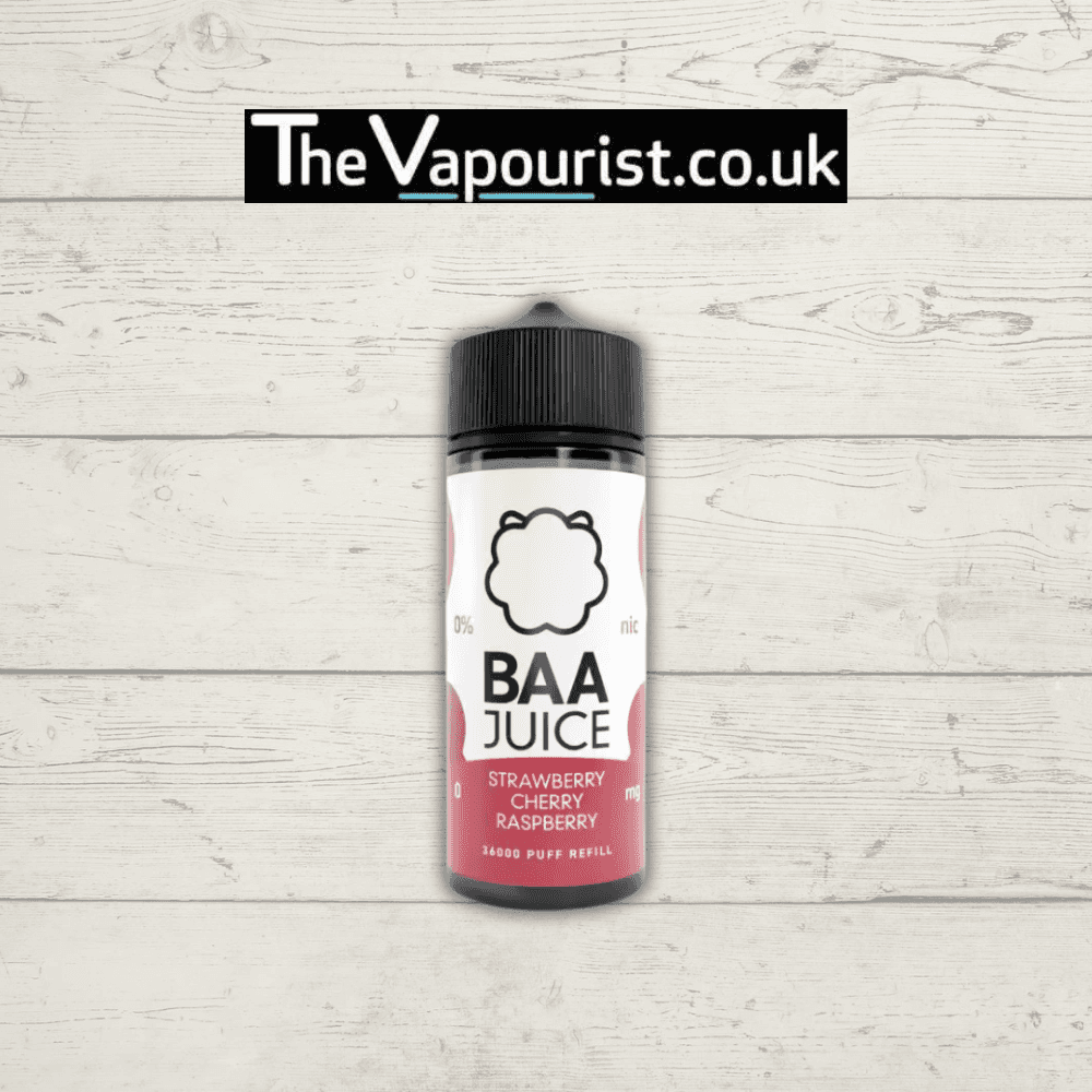 Baa Juice Strawberry Cherry Raspberry 100ml