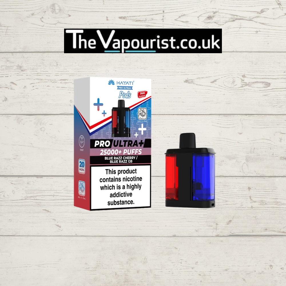 Hayati Pro Ultra 25K Replacement Pods - Blue Razz Cherry / Blue Razz GB