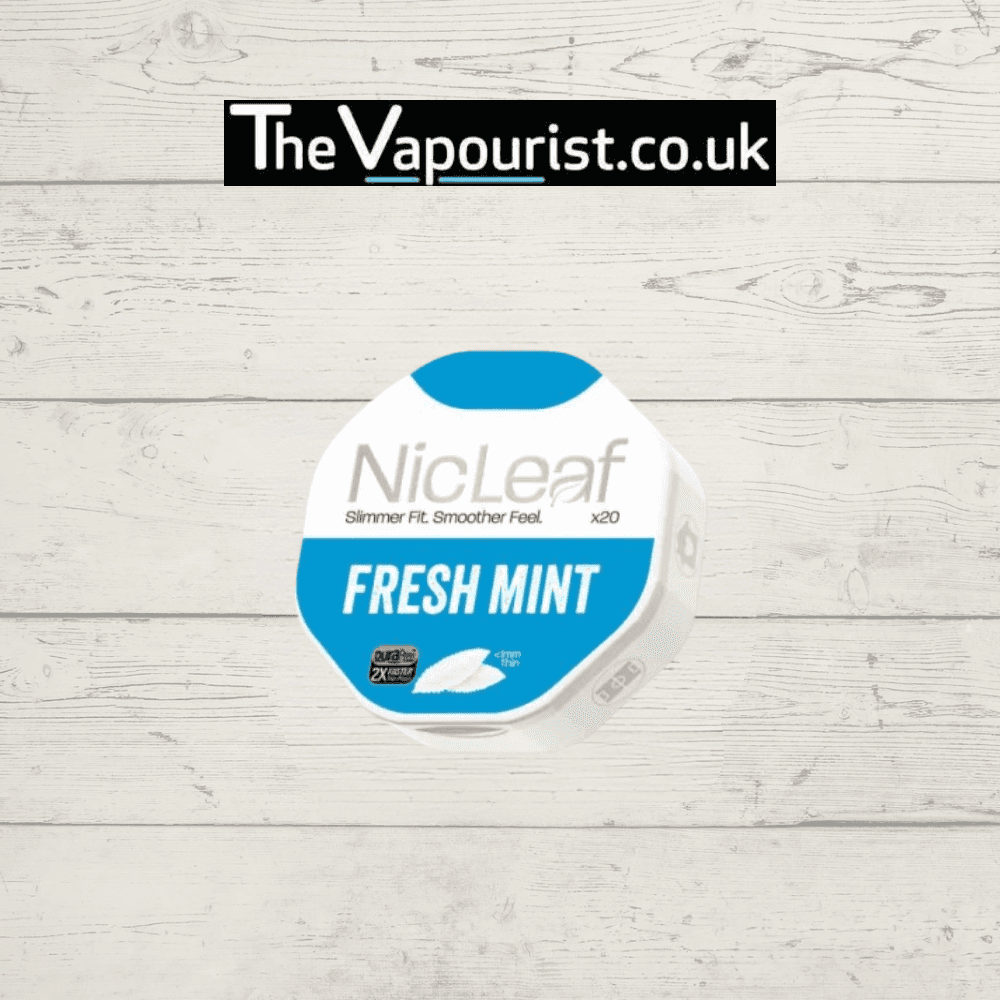 NicLeaf Fresh Mint Nicotine Pouches 6mg