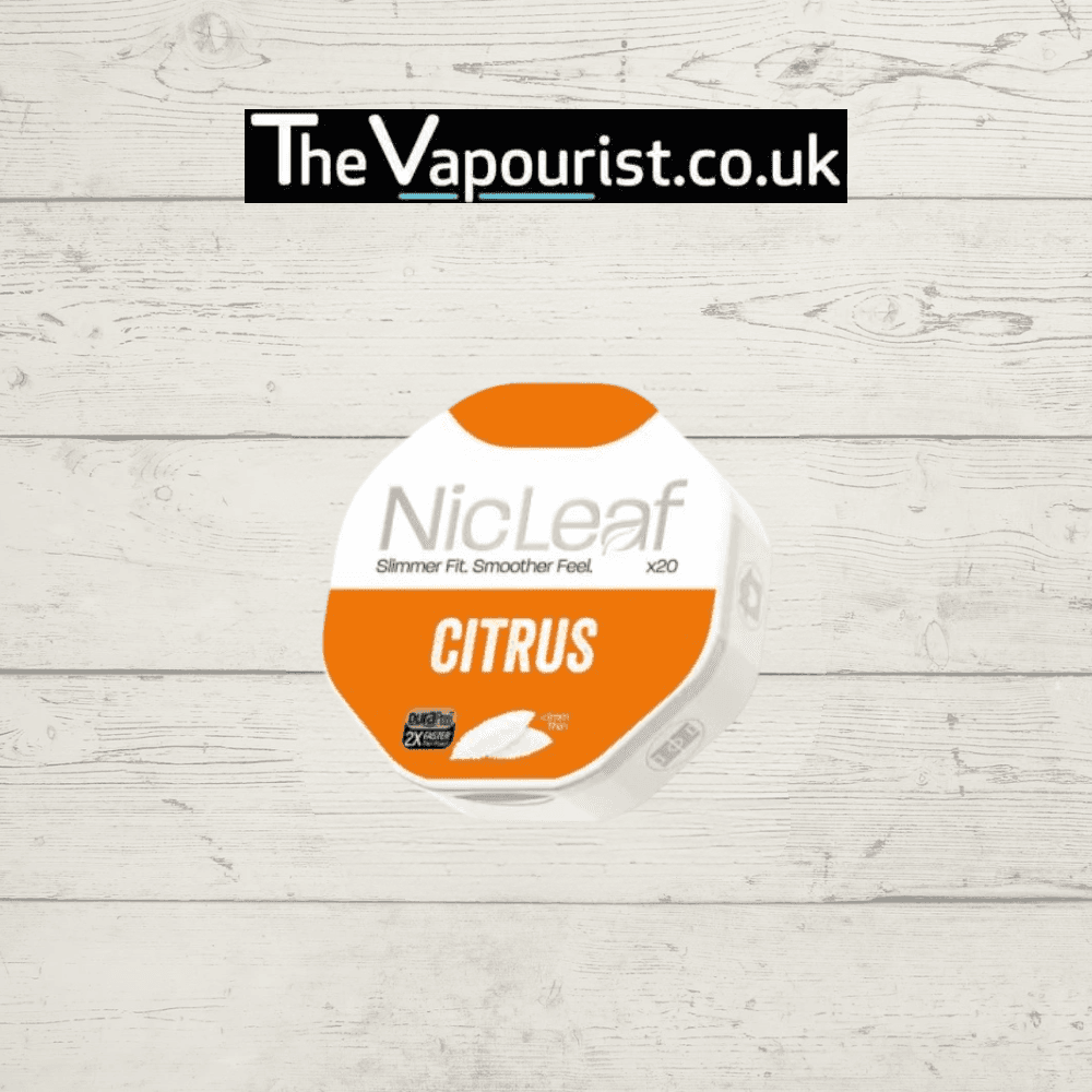 NicLeaf Citrus Nicotine Pouches 6mg