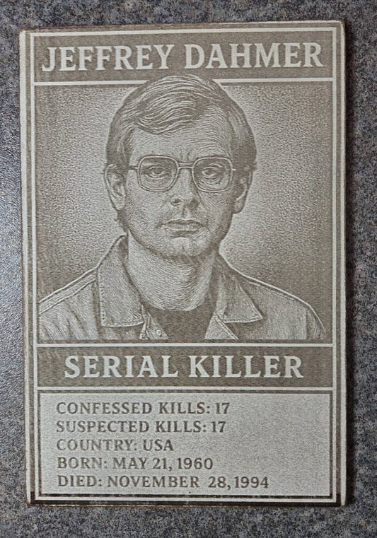 Degen Design Serial Killer Collector Card #1 Jeffrey Dahmer
