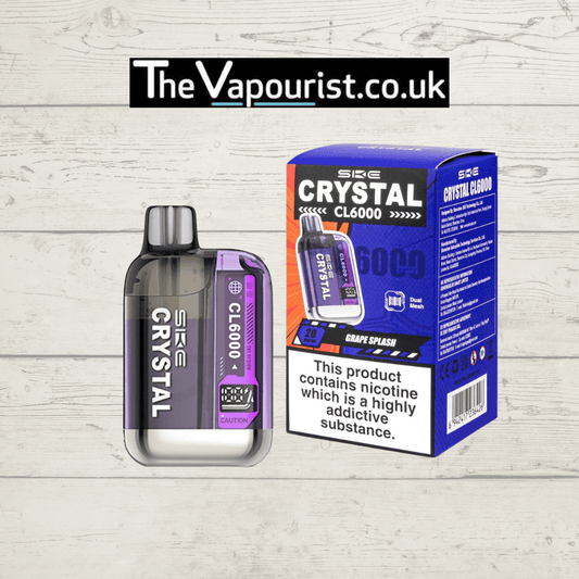 SKE Crystal CL6000 Pre Filled Pod Kit Grape Splash